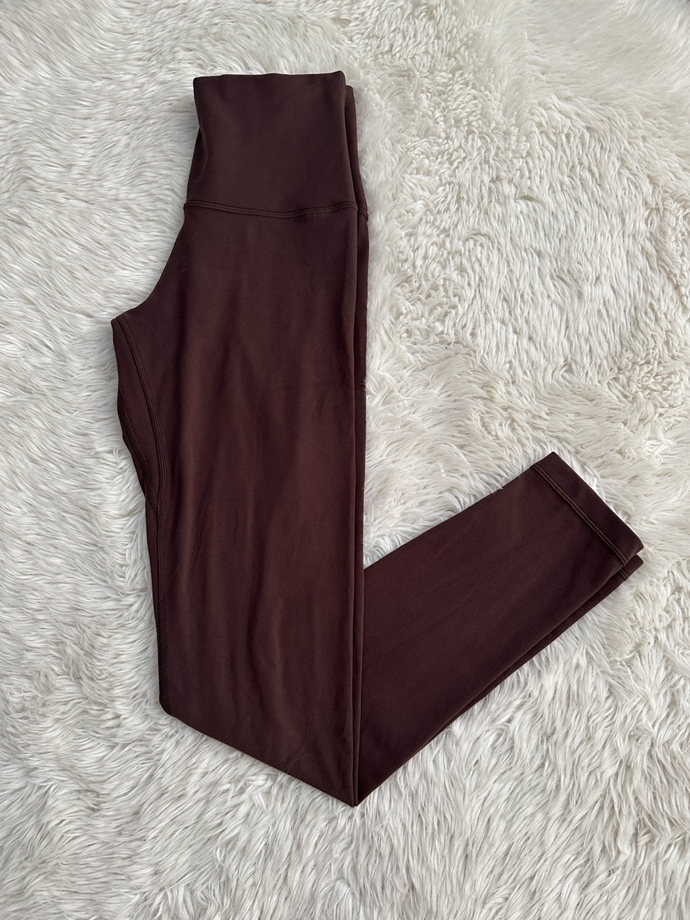 Aritzia Golden High-Rise Deep Chocolate tone Leggings